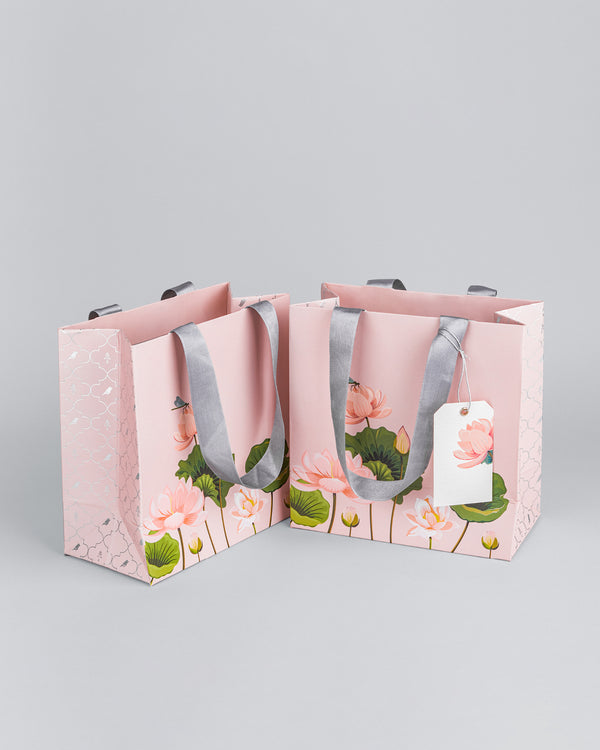 Jungle Raj Pale Pink Lotus Gift Bag [Small]