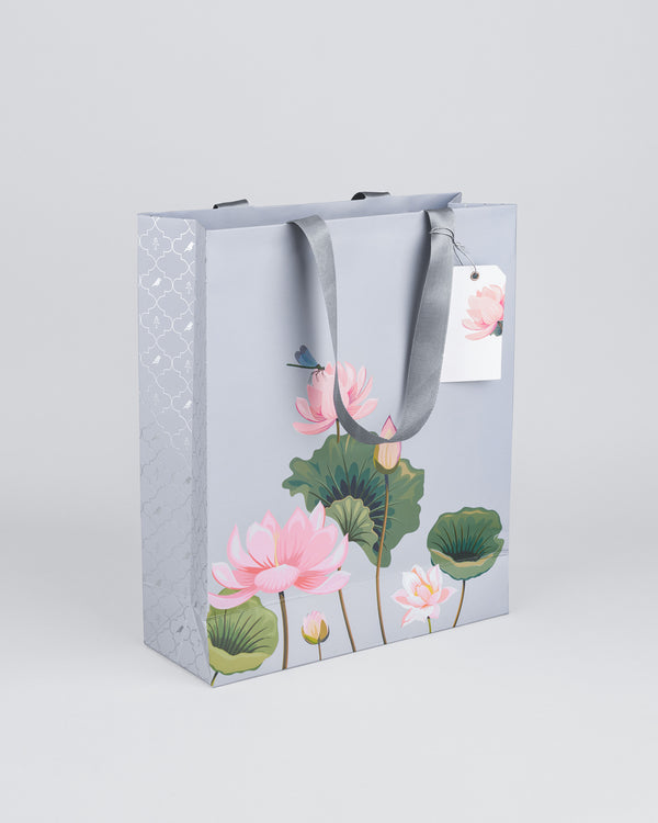 Jungle Raj Pale Blue Lotus Gift Bag [Large]