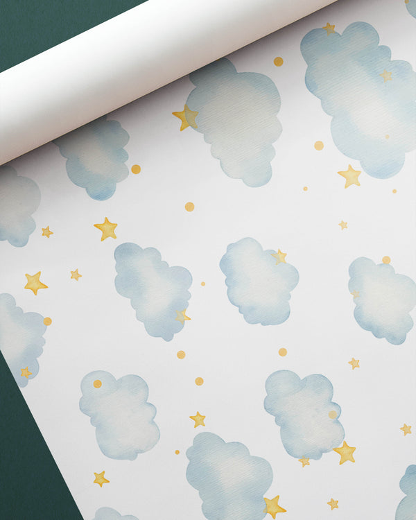 Baby Cubs Clouds Wrapping Sheet