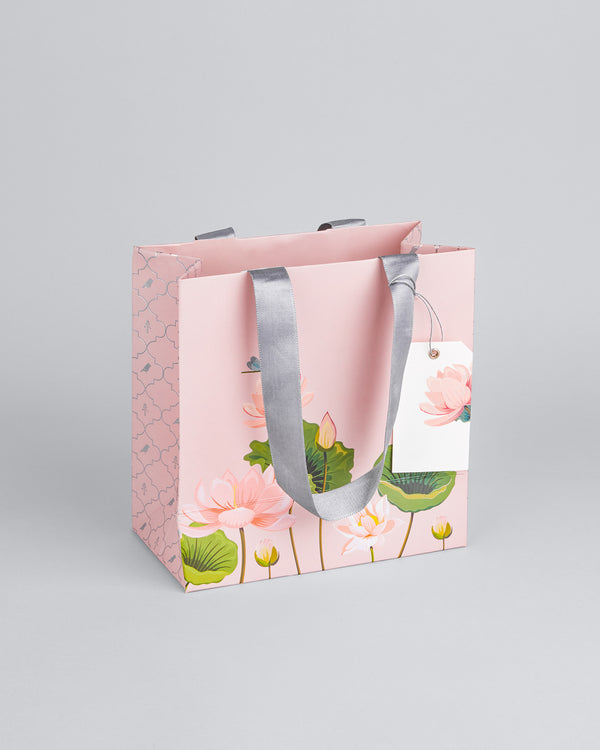 Jungle Raj Pale Pink Lotus Gift Bag [Small]