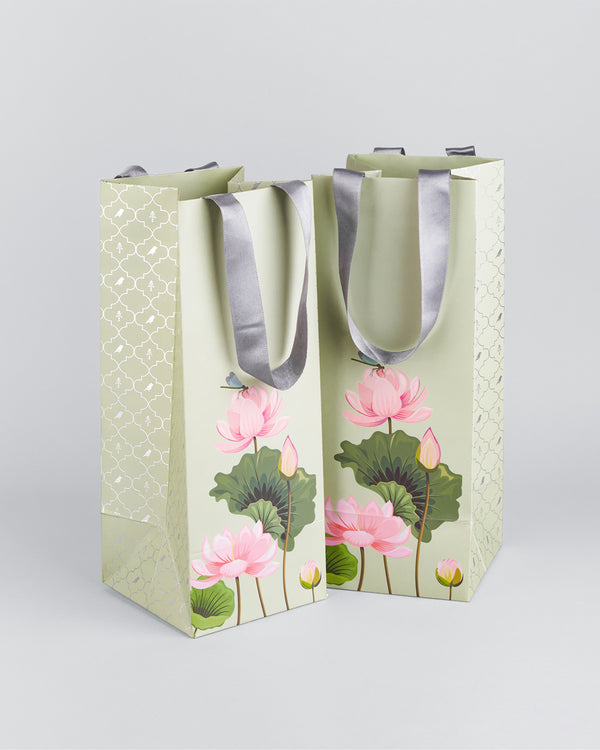 Jungle Raj Sage Lotus Gift Bag [Wine / Whiskey]