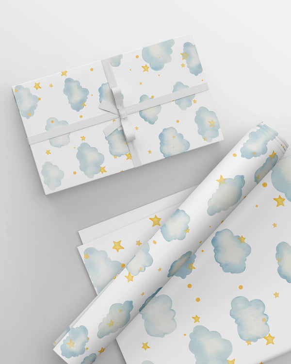 Baby Cubs Clouds Wrapping Sheet