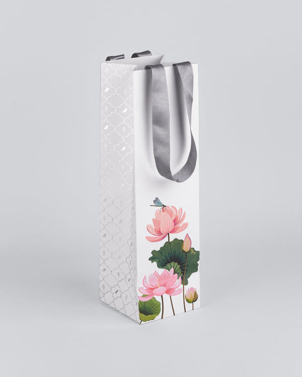 Jungle Raj Ivory Lotus Gift Bag [Wine /Whiskey]